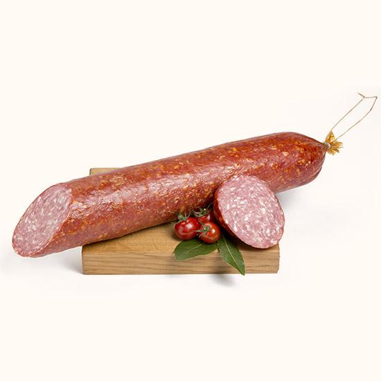 Big sausage from Gaume, with Orval beer, with honey